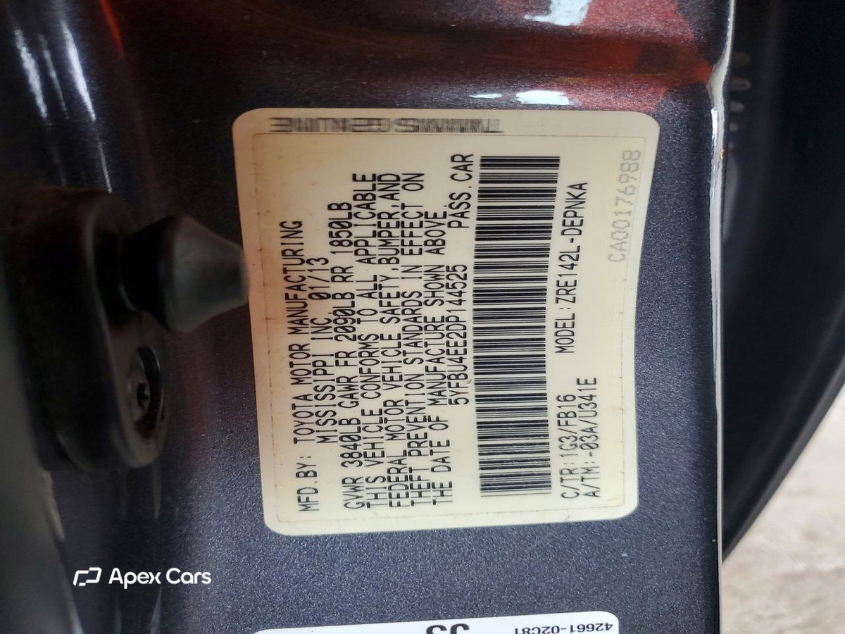 Toyota Corolla 2013