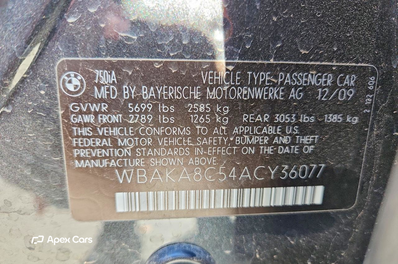BMW Series 7 2010