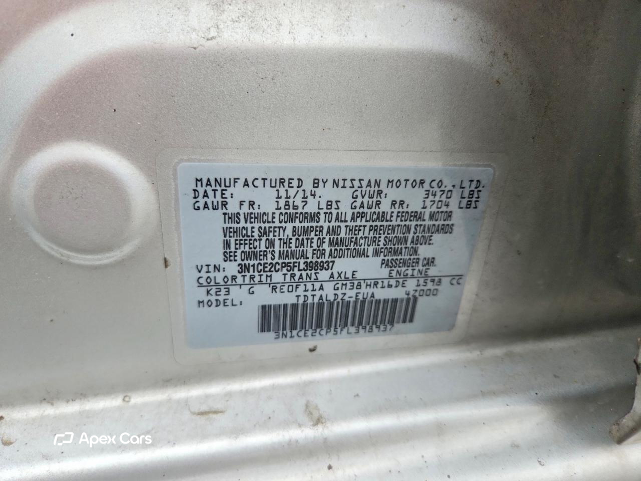 Nissan Versa 2015