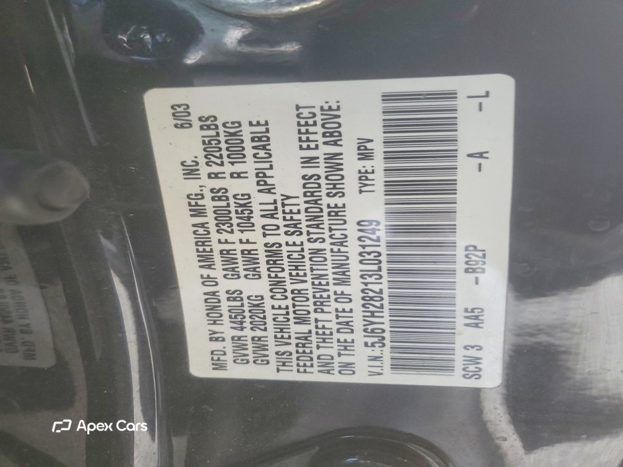 Honda Element 2003