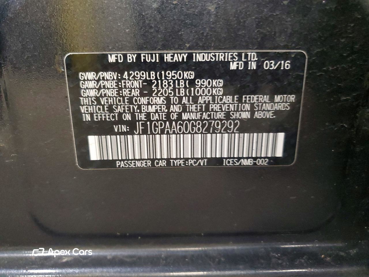 Subaru Impreza 2016