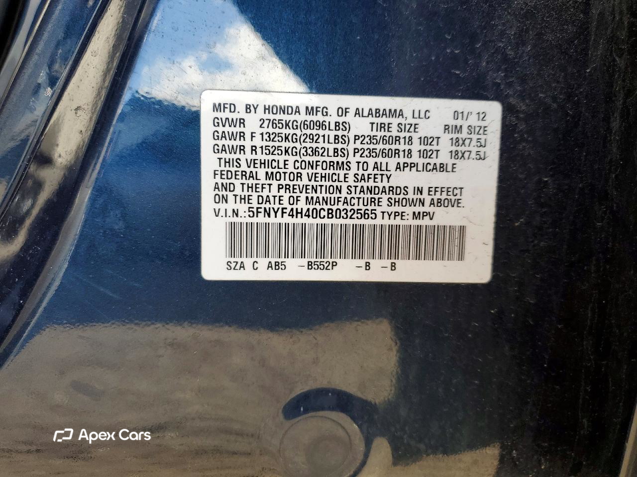 Honda Pilot 2012