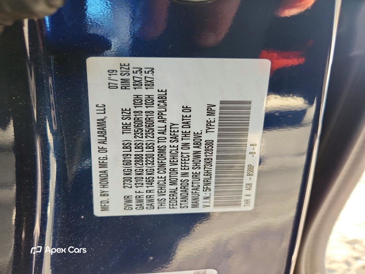 Honda Odyssey 2019