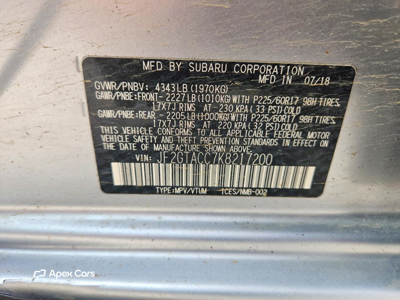 Subaru XV 2019