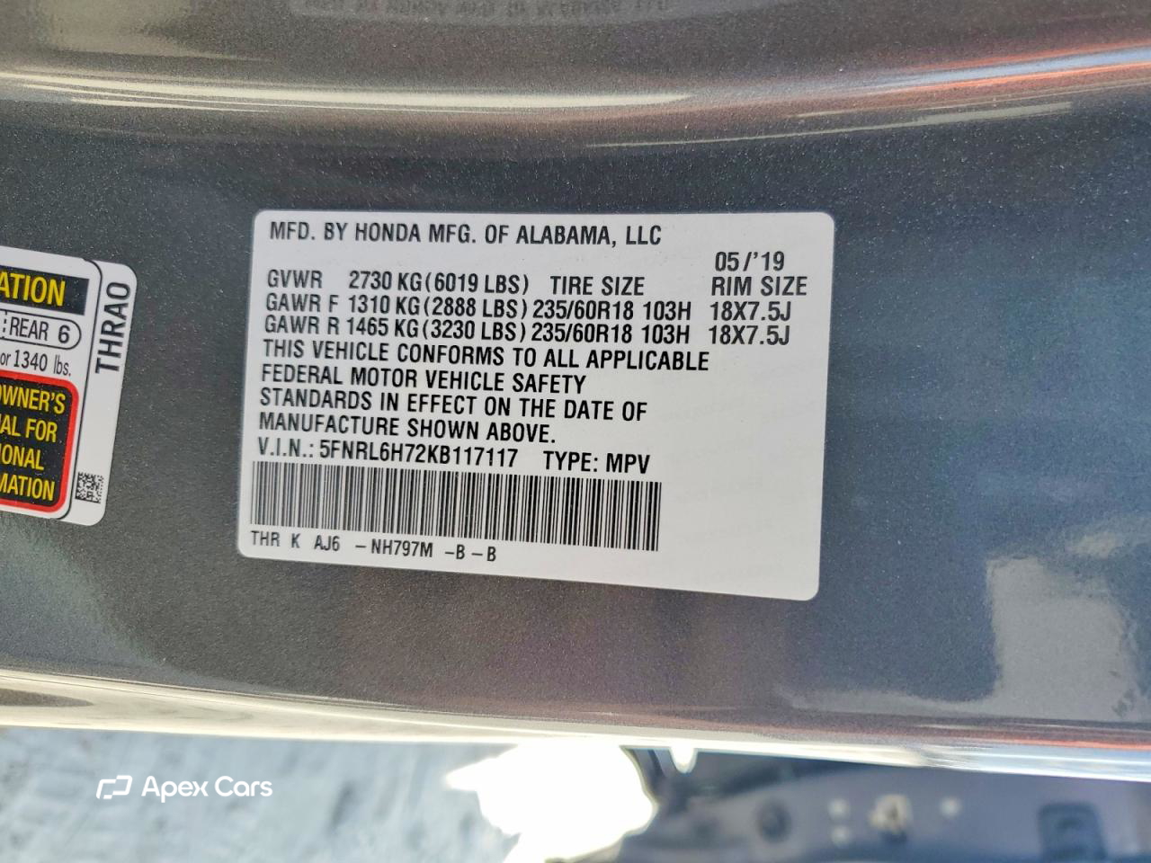 Honda Odyssey 2019