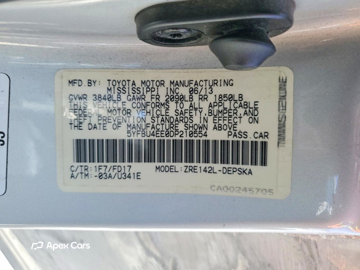 Toyota Corolla 2013