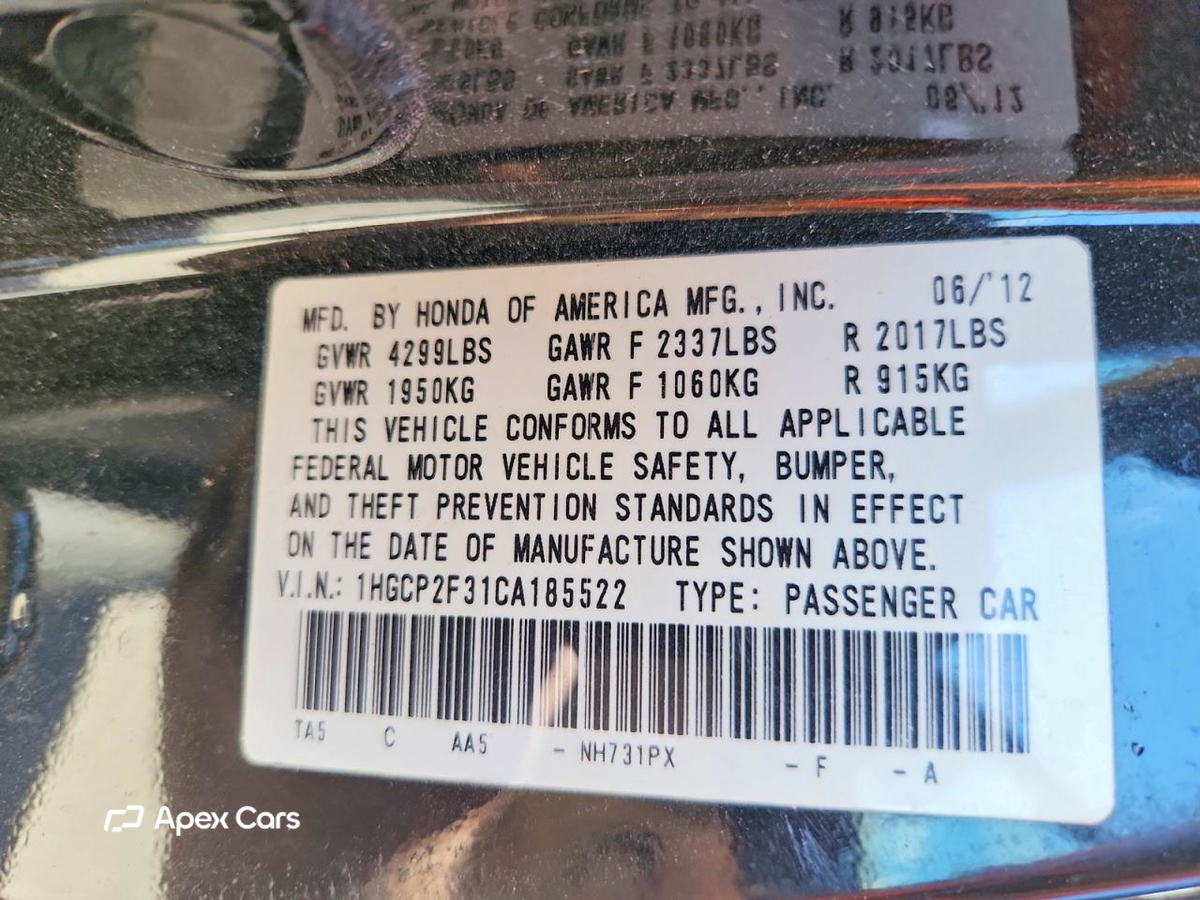 Honda Accord 2012