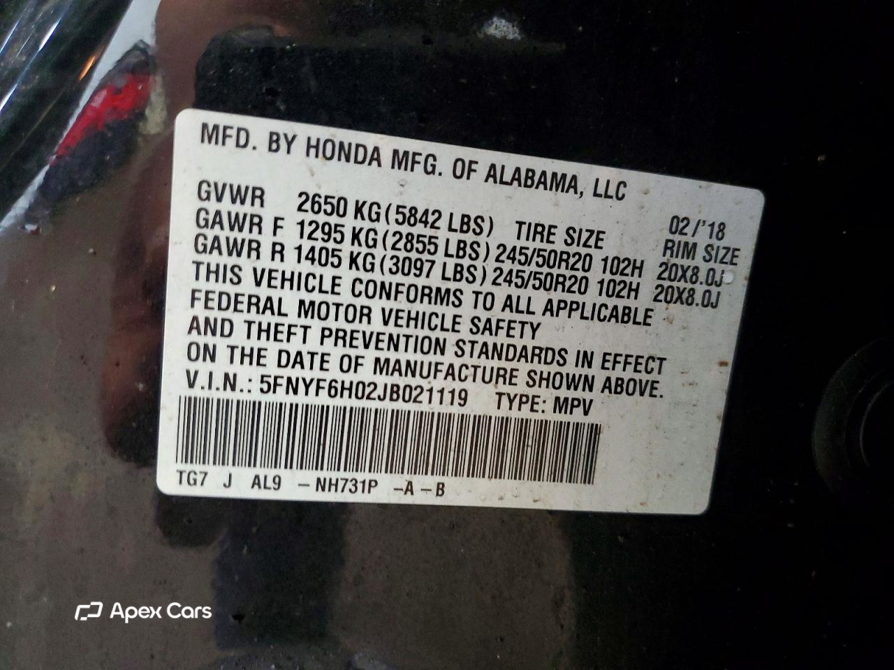 Honda Pilot 2018