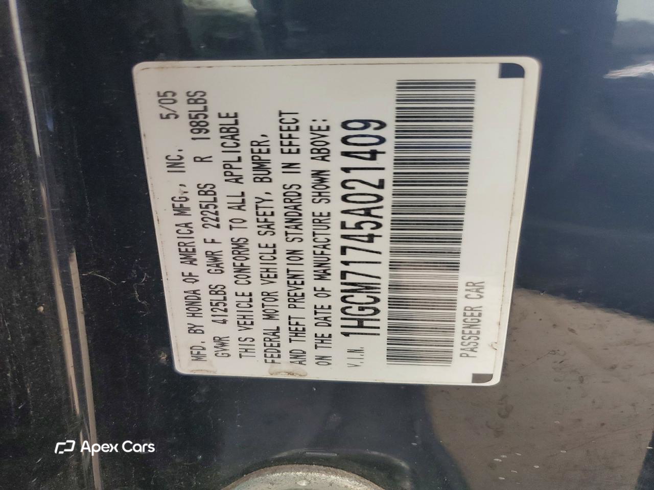 Honda Accord 2005