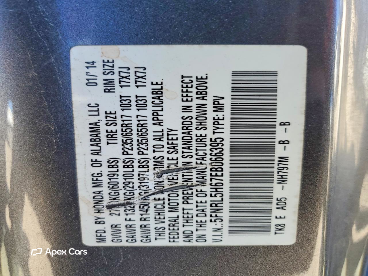 Honda Odyssey 2014