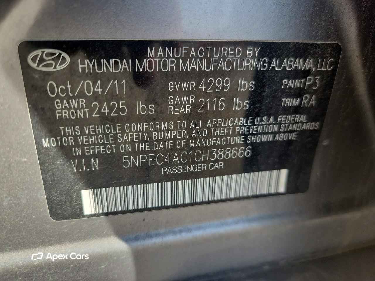 Hyundai Sonata 2012