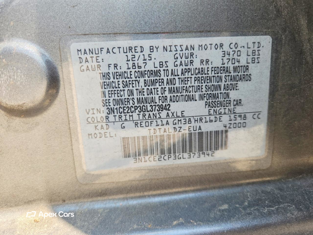 Nissan Versa 2016