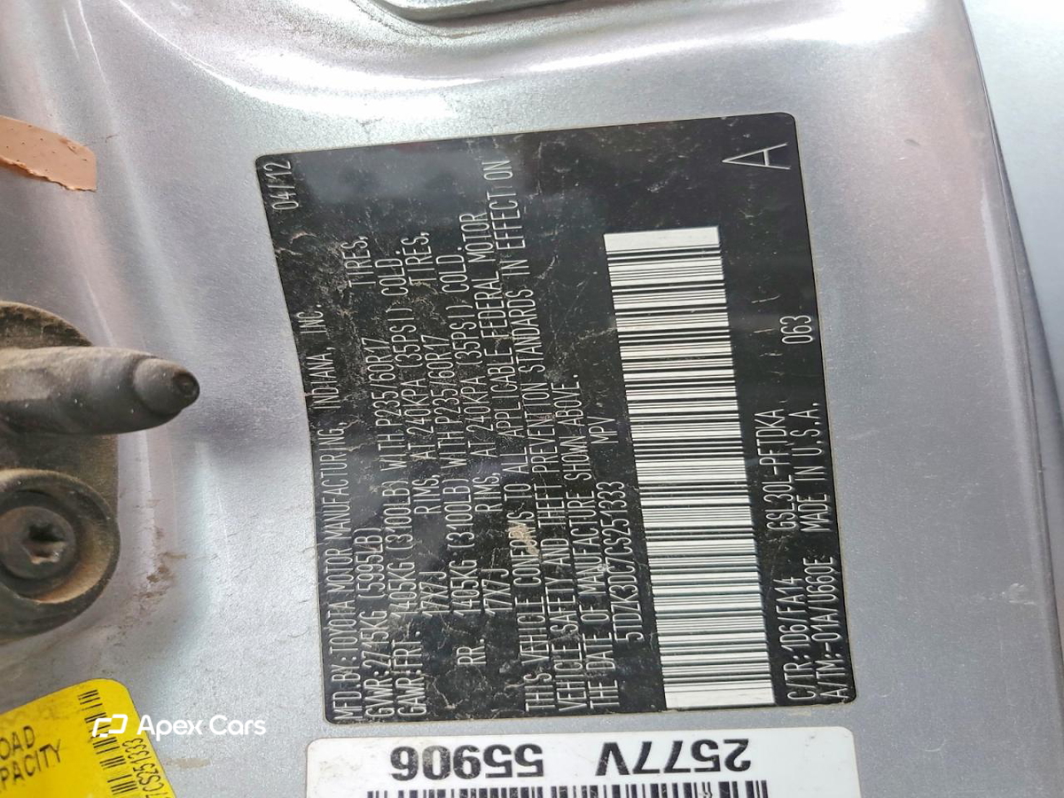 Toyota Sienna 2012