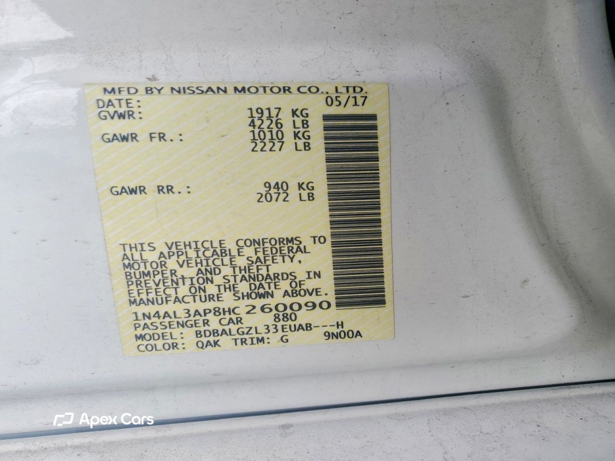 Nissan Altima 2017