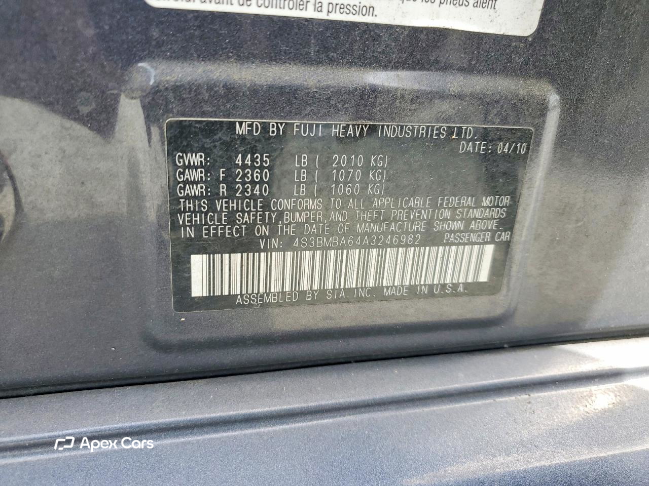 Subaru Legacy 2010