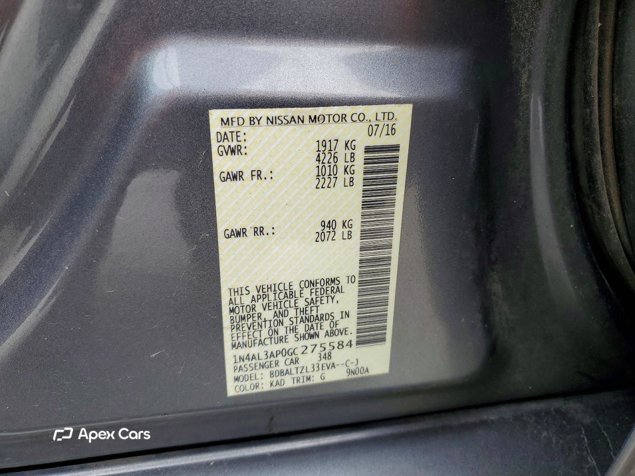 Nissan Altima 2016
