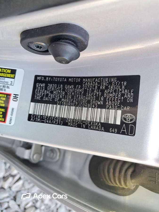 Toyota Corolla 2018