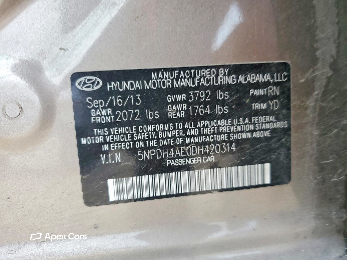 Hyundai Elantra 2013