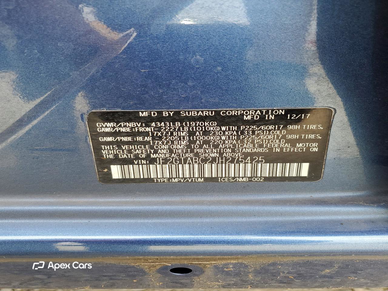 Subaru XV 2018