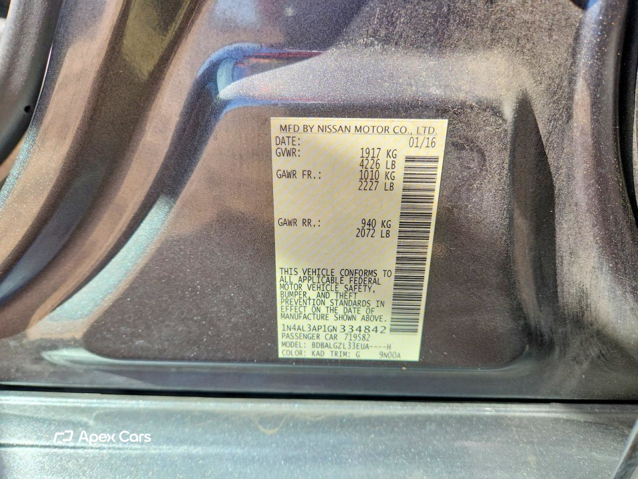 Nissan Altima 2016