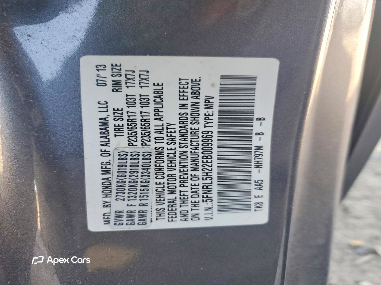 Honda Odyssey 2014