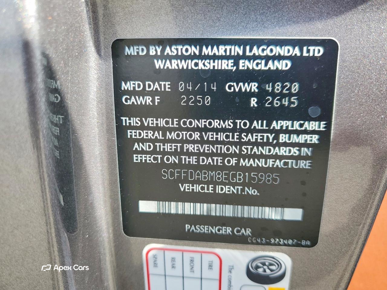 Aston Martin DB9 2014