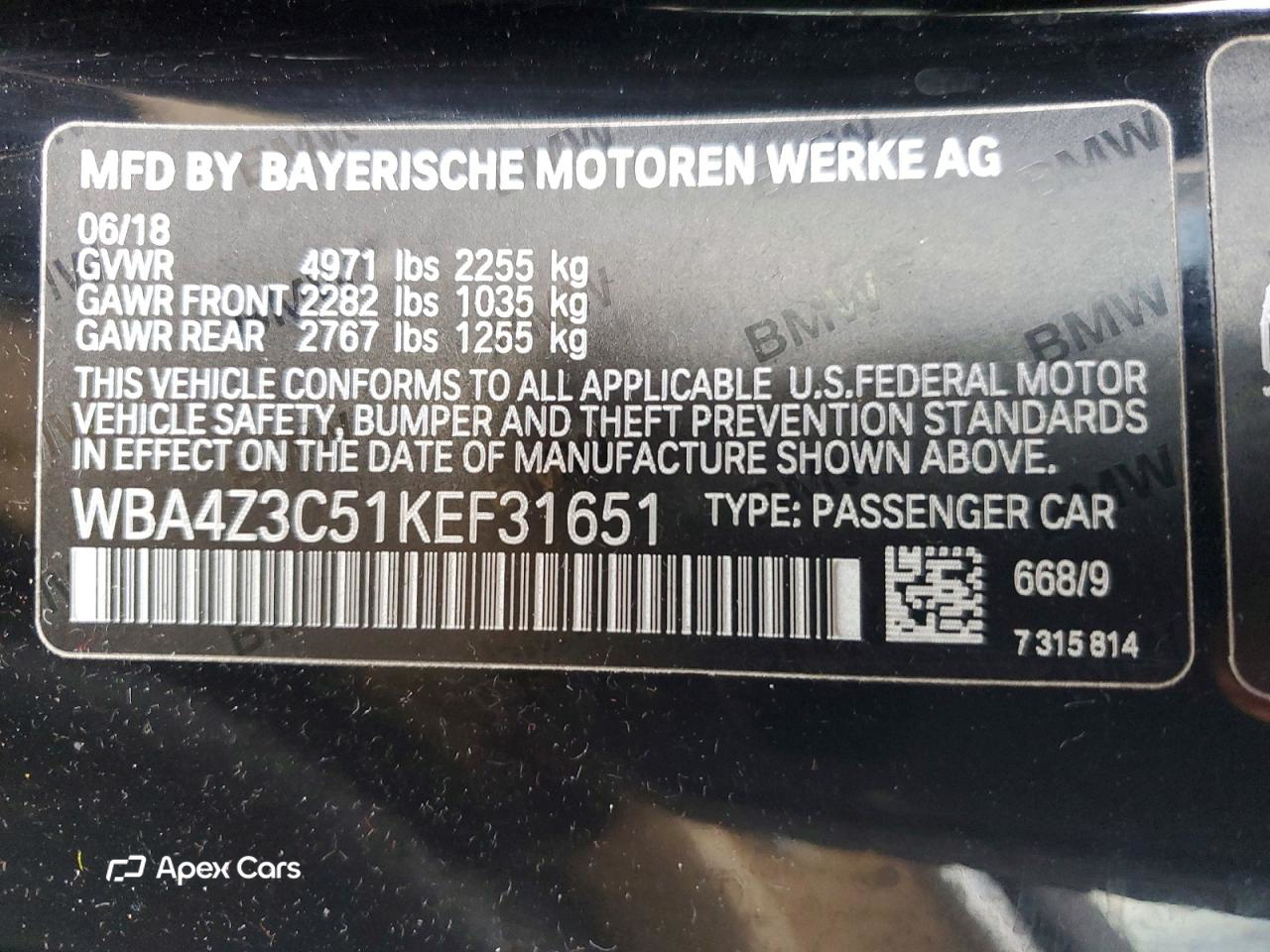 BMW Series 4 2019