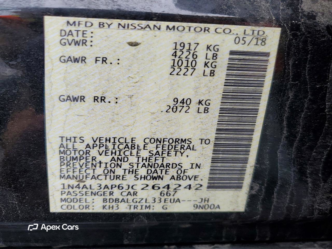 Nissan Altima 2018