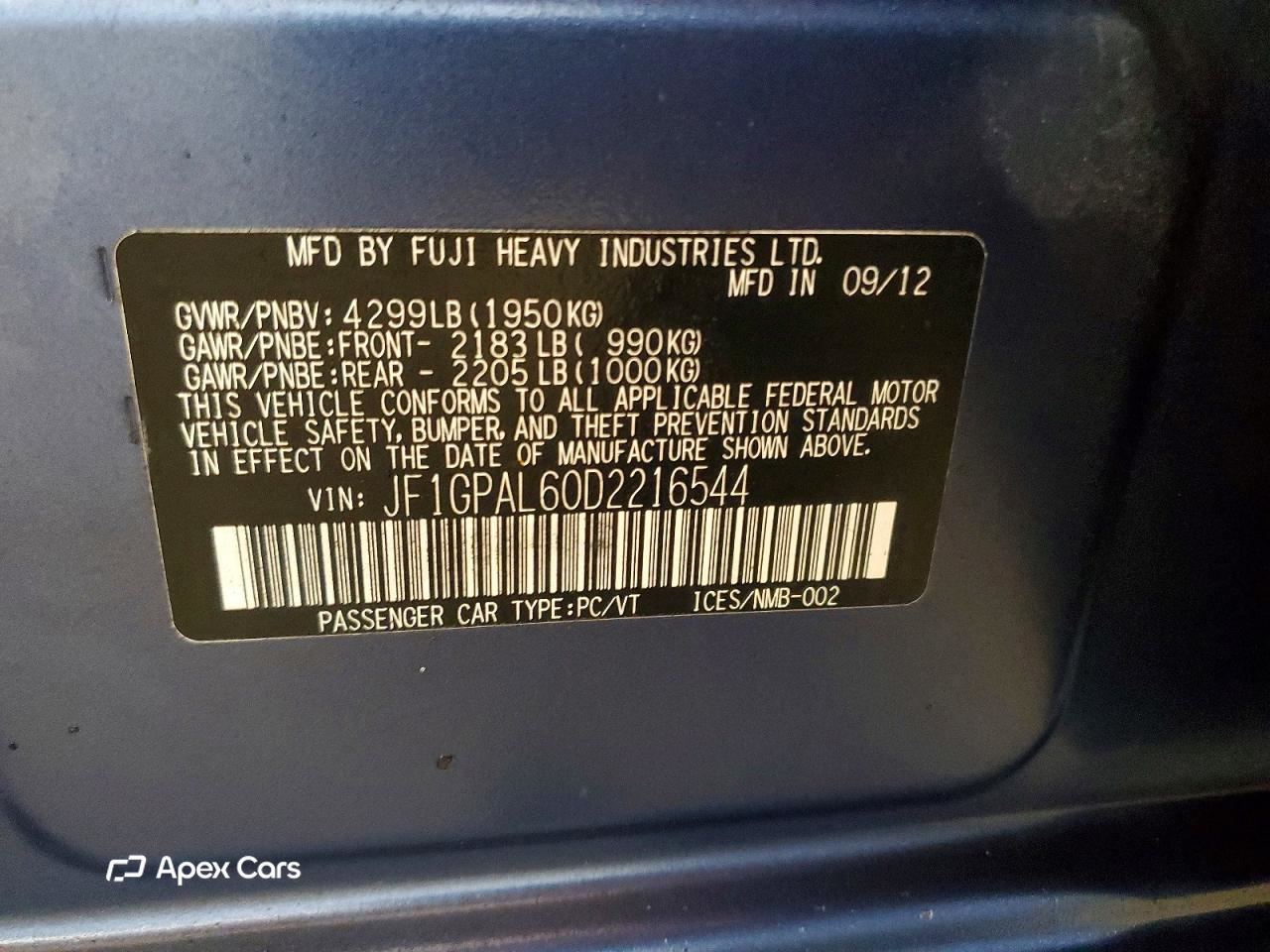 Subaru Impreza 2013
