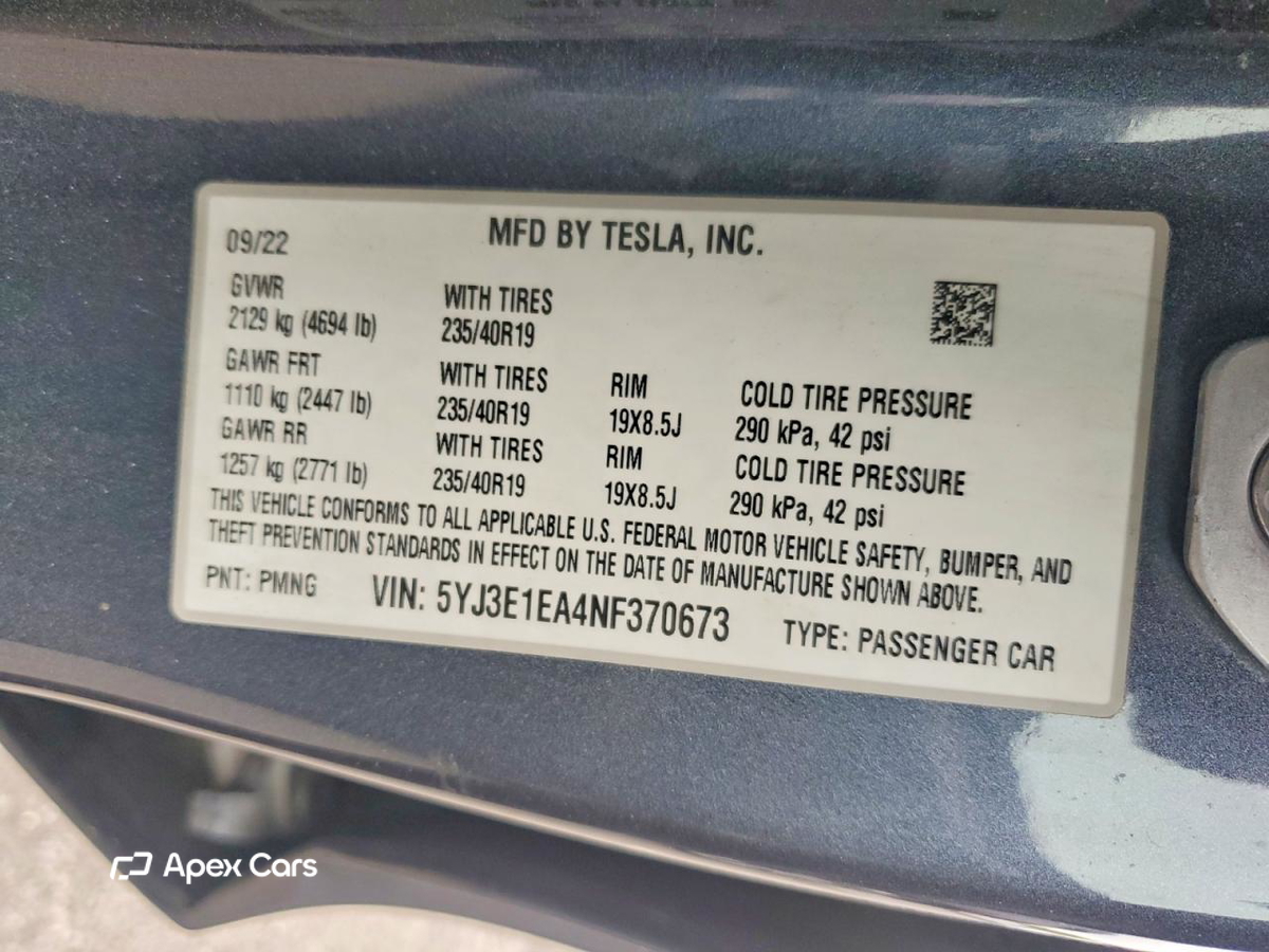 Tesla Model 3 2022