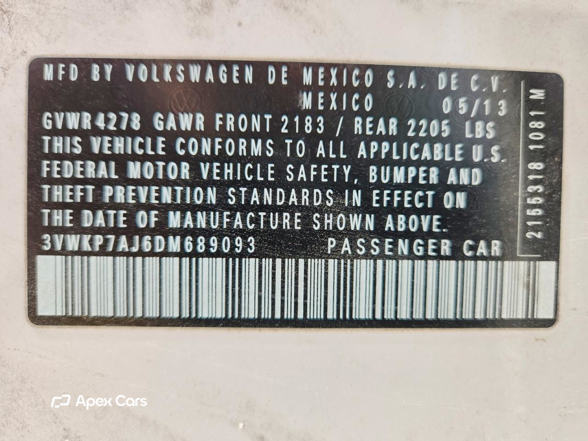Volkswagen Jetta 2013