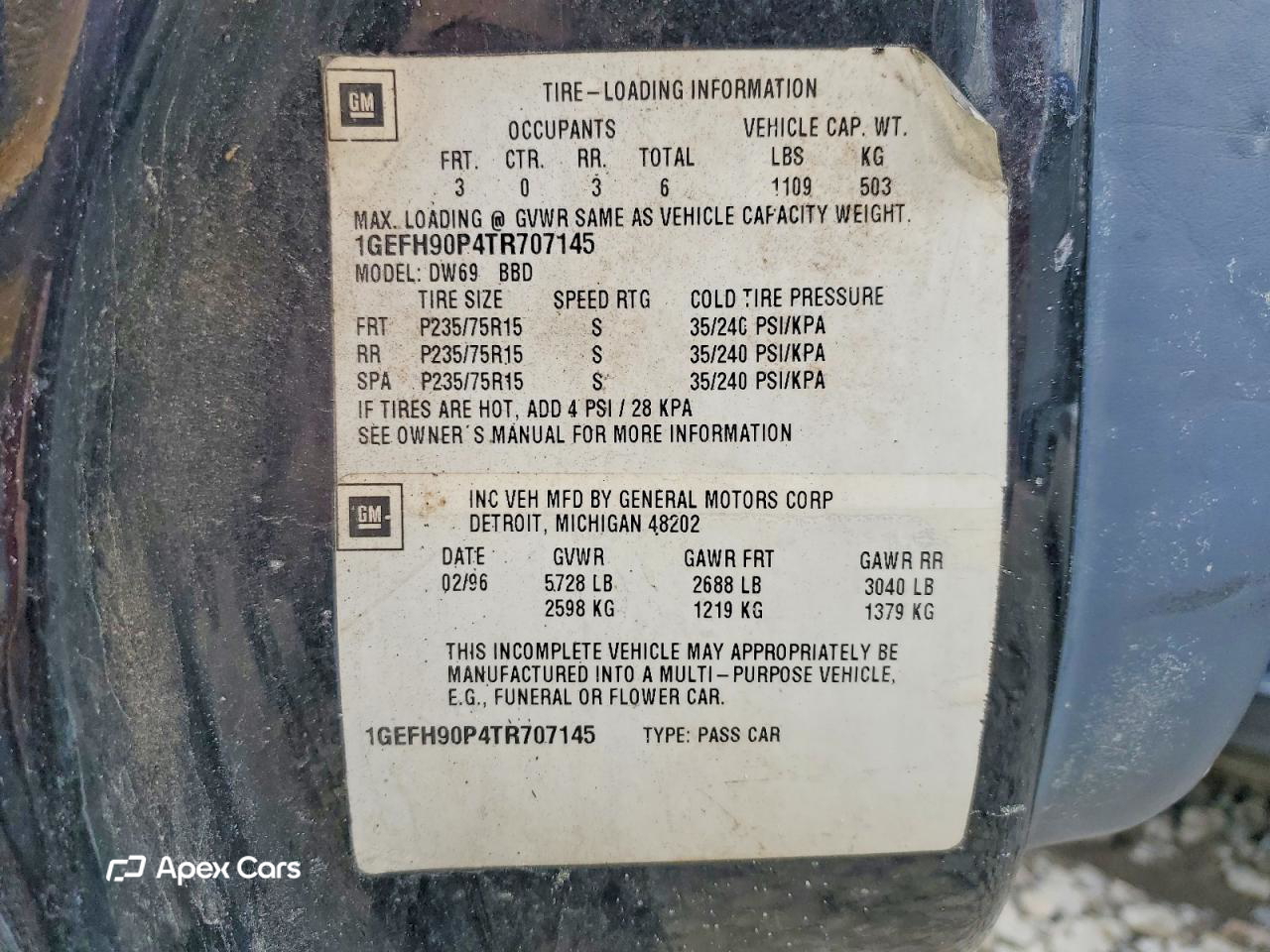 Cadillac  1996