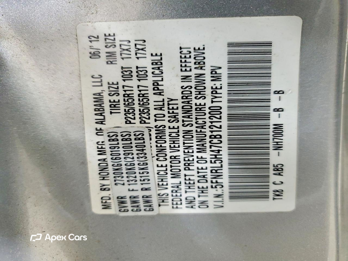 Honda Odyssey 2012