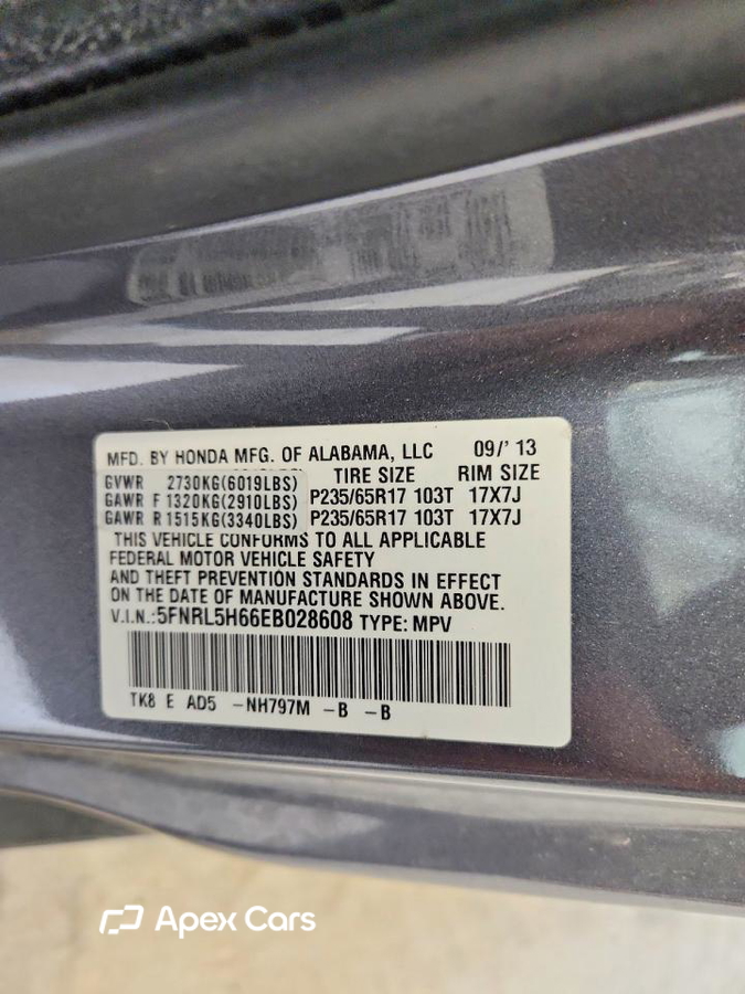 Honda Odyssey 2014