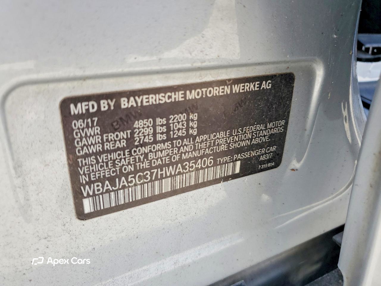 BMW Series 5 2017