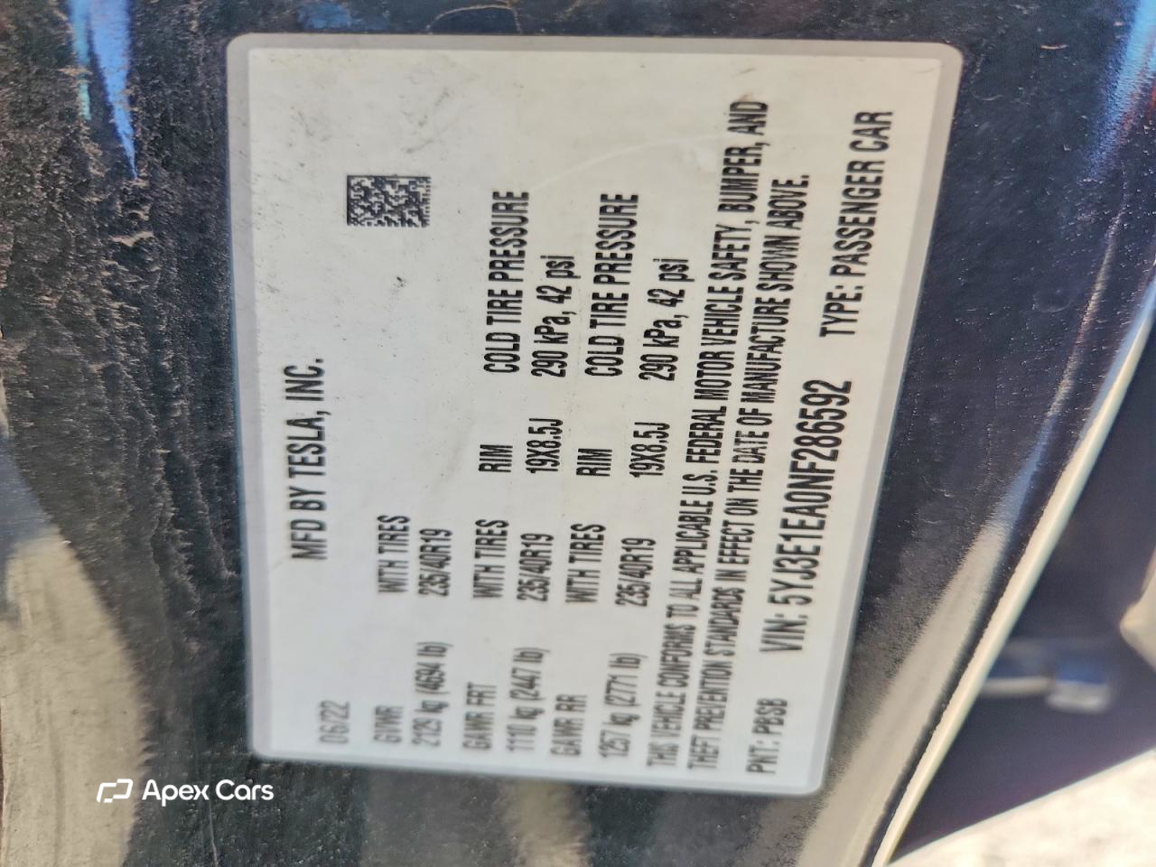 Tesla Model 3 2022