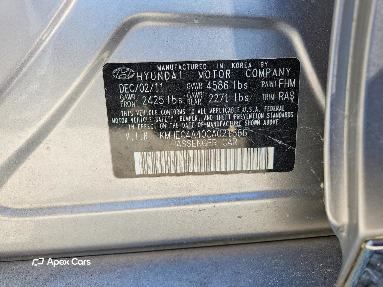 Hyundai Sonata 2012