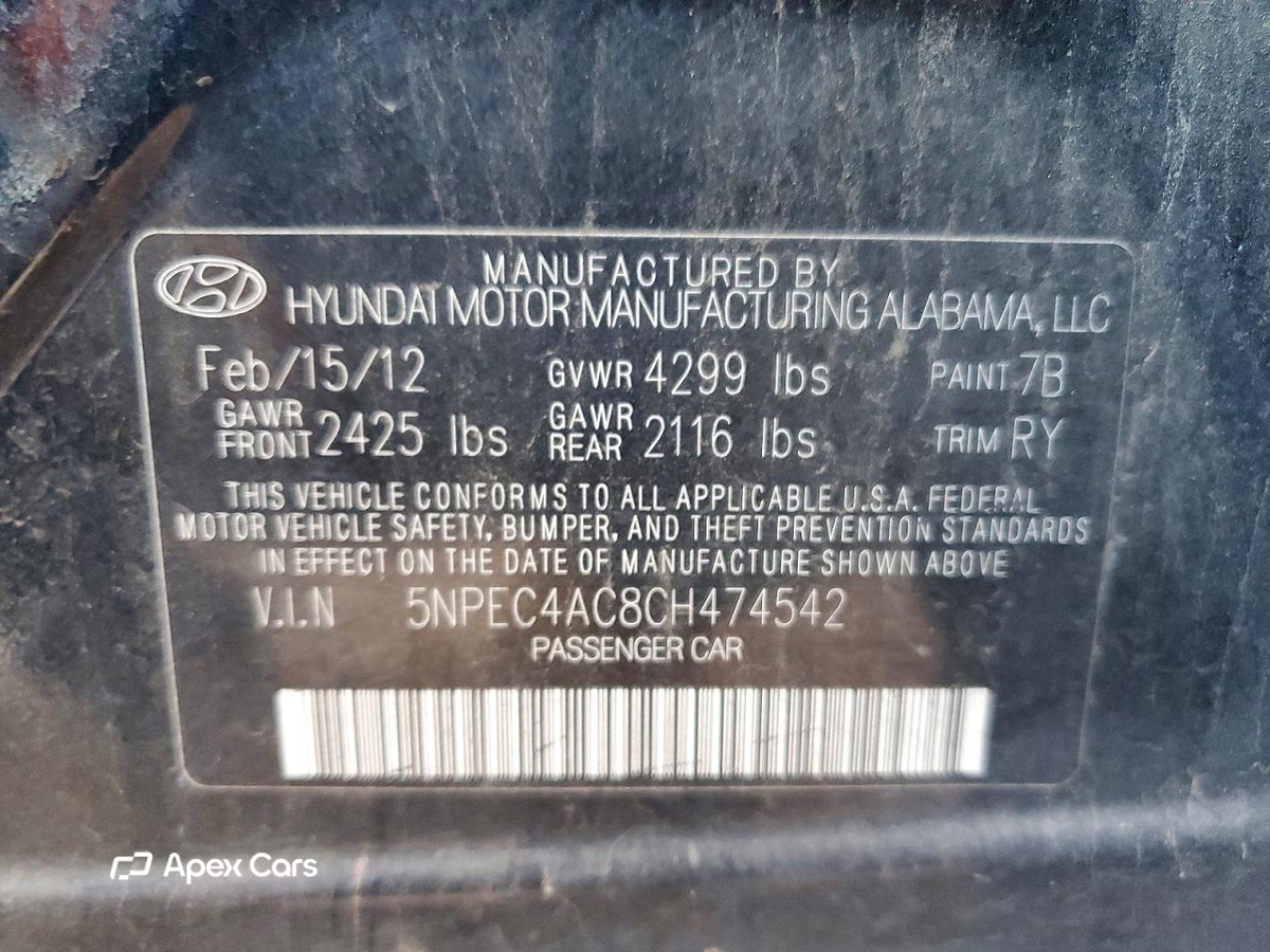Hyundai Sonata 2012