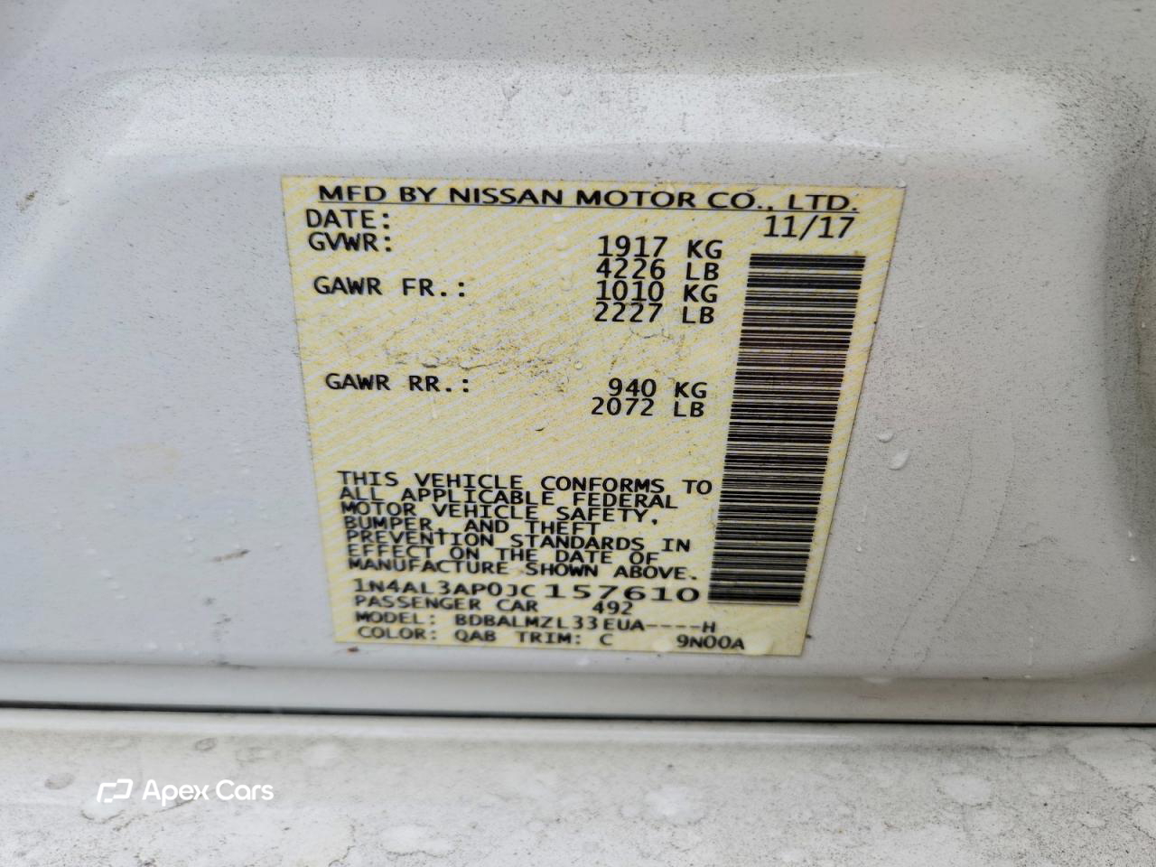 Nissan Altima 2018