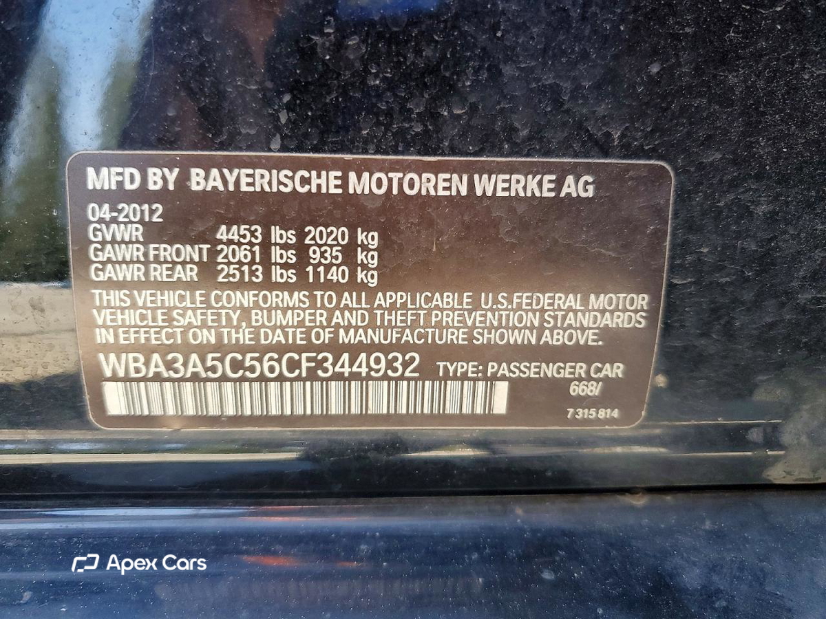 BMW Series 3 2012