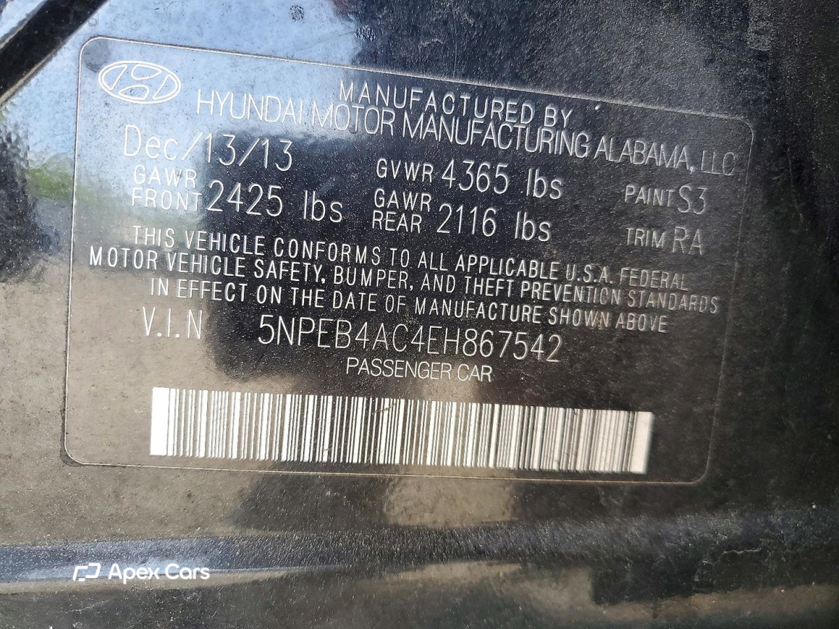 Hyundai Sonata 2014