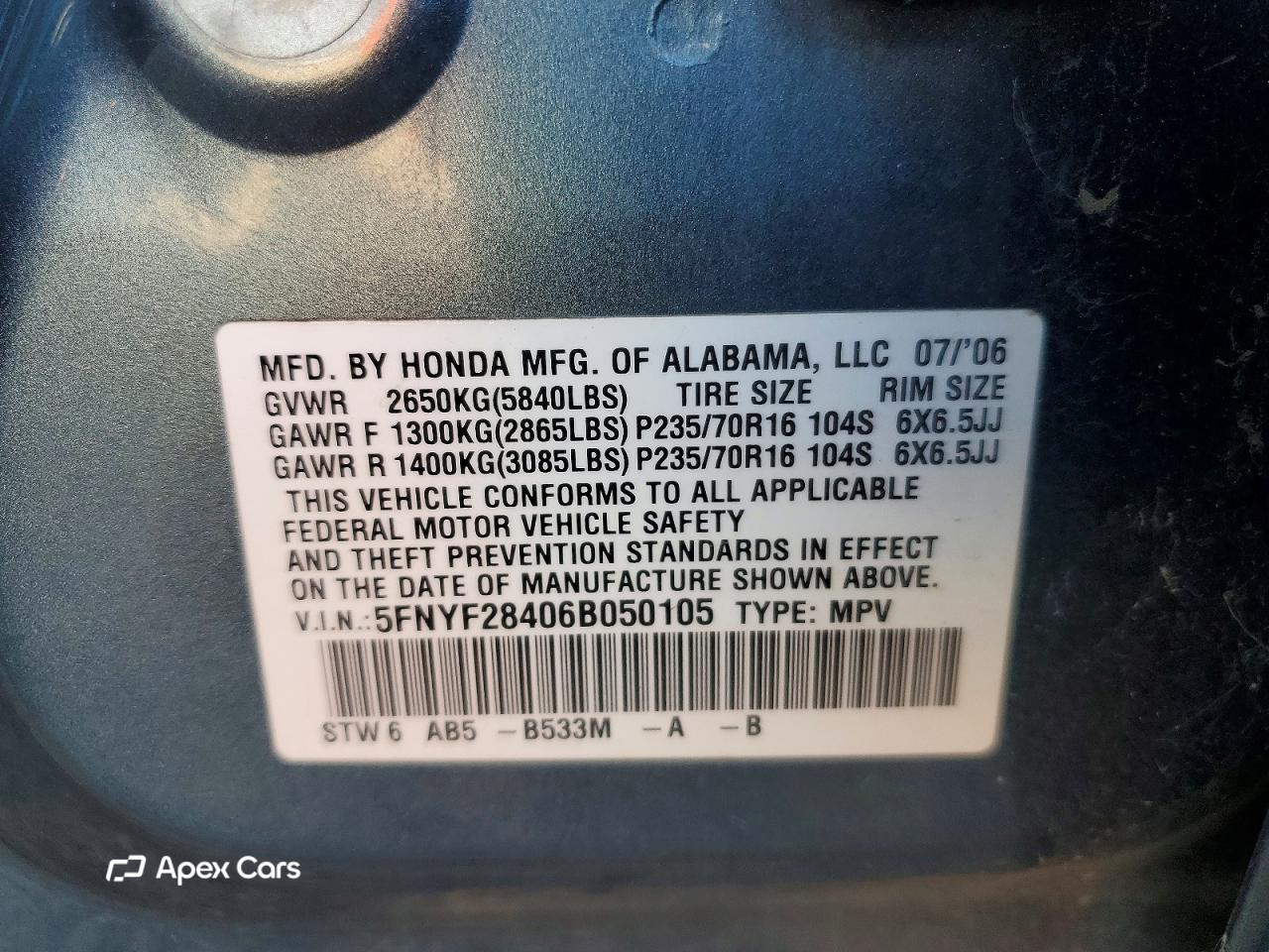 Honda Pilot 2006