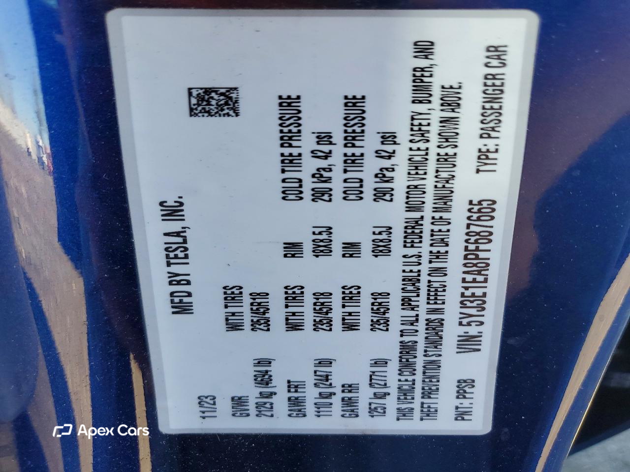 Tesla Model 3 2023