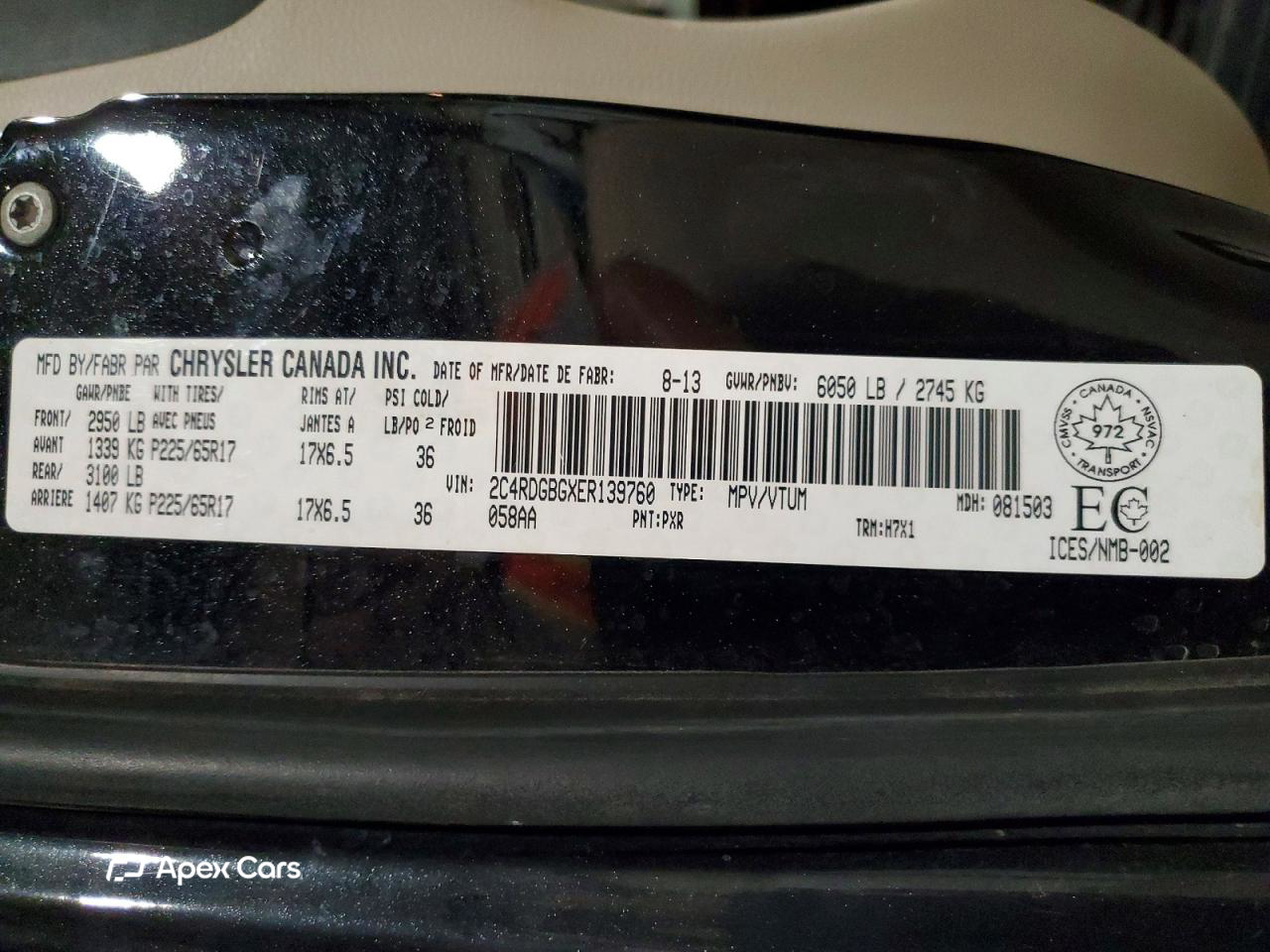 Dodge Caravan 2014