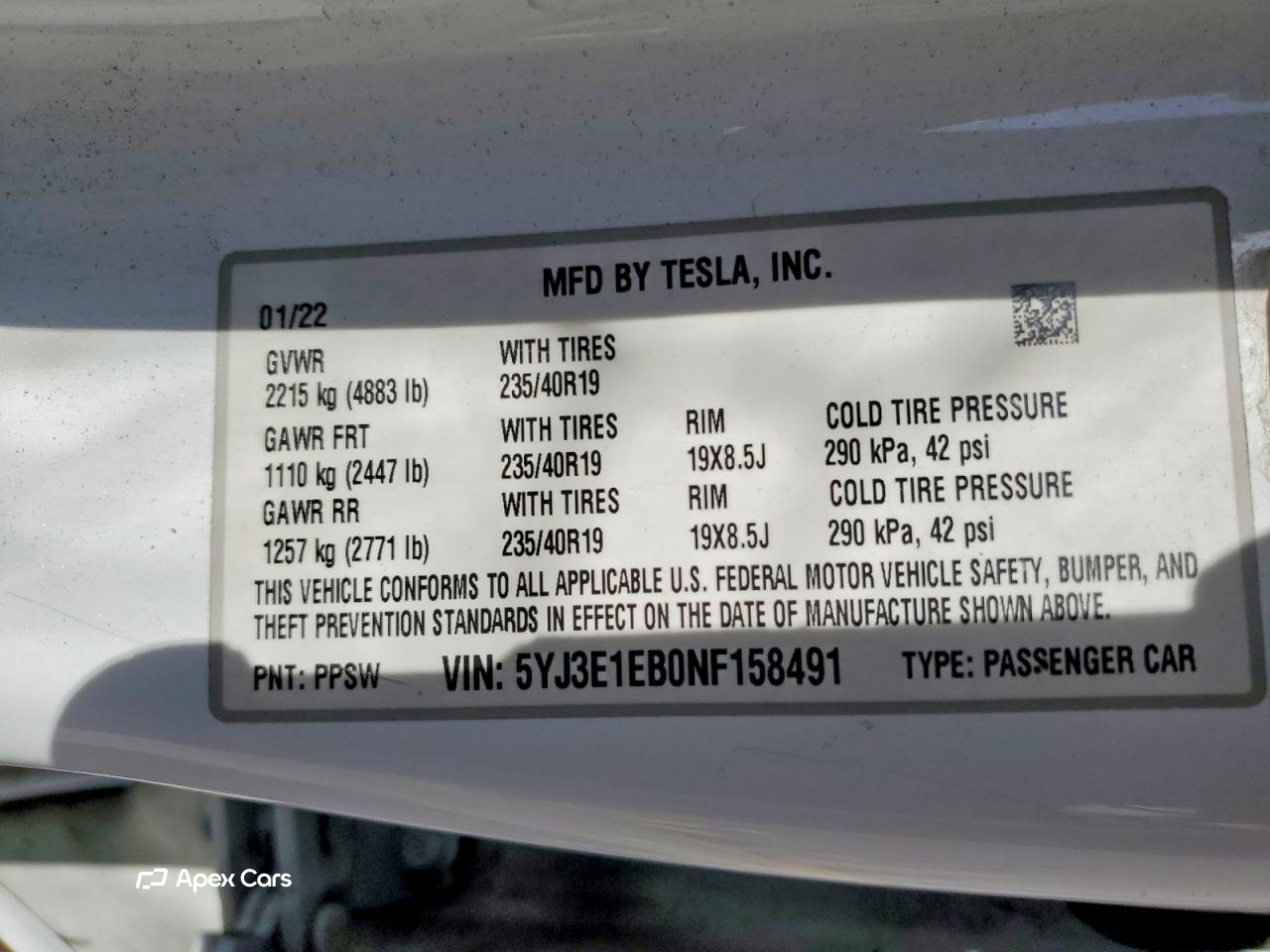 Tesla Model 3 2022