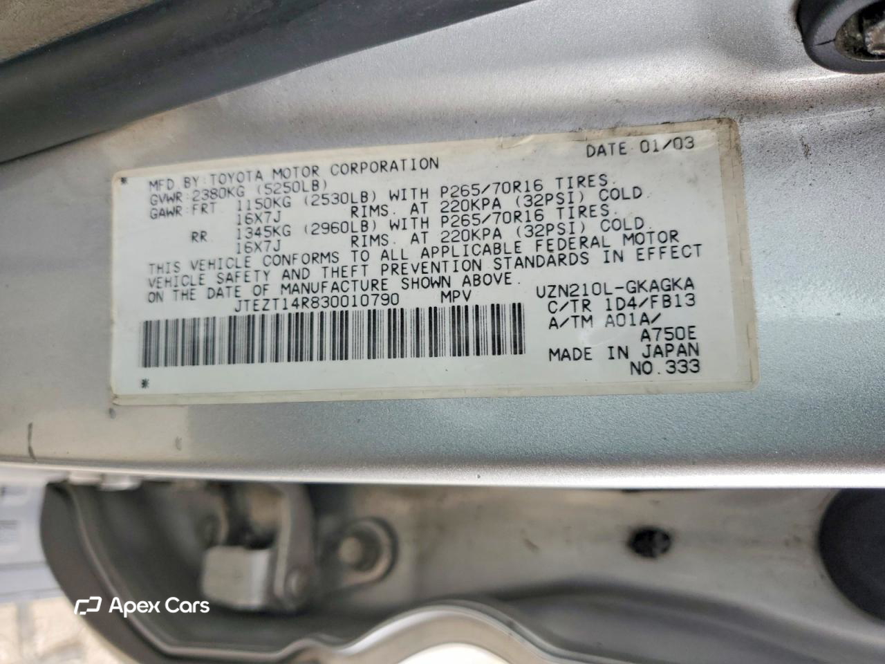 Toyota 4Runner 2003