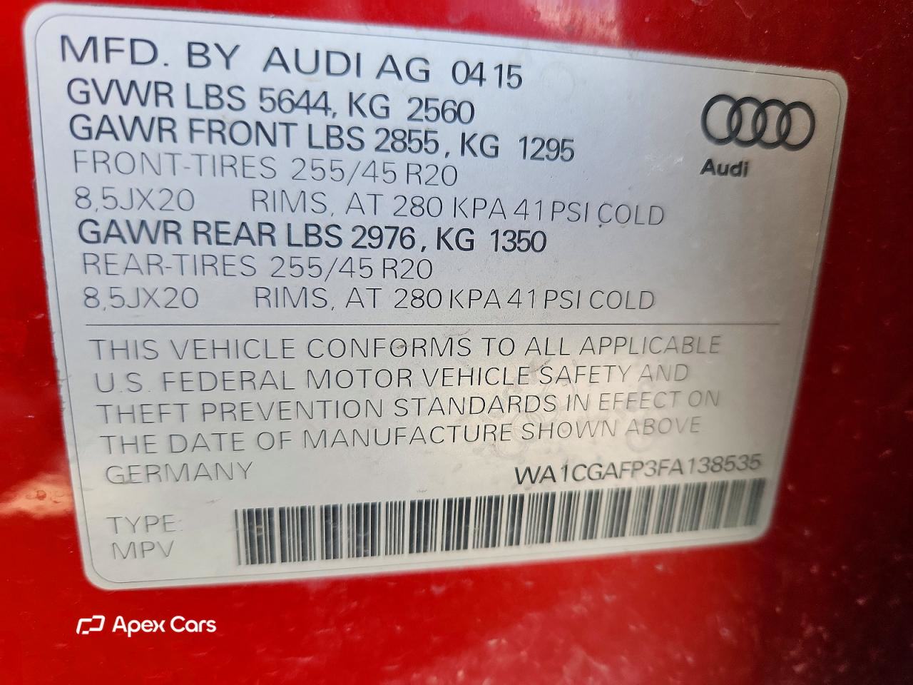 Audi SQ5 2015