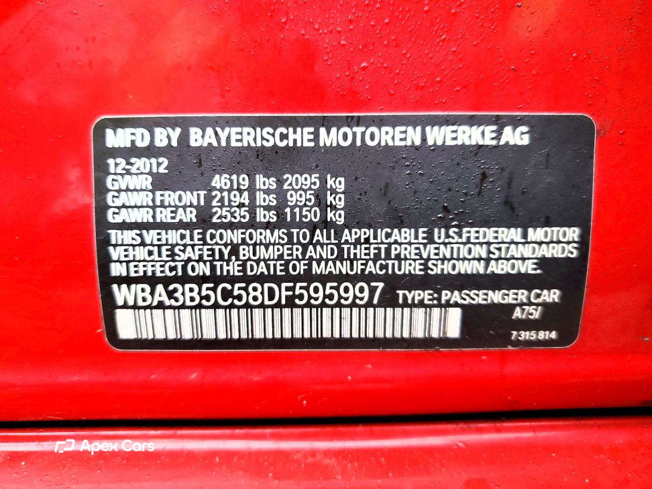 BMW Series 3 2013