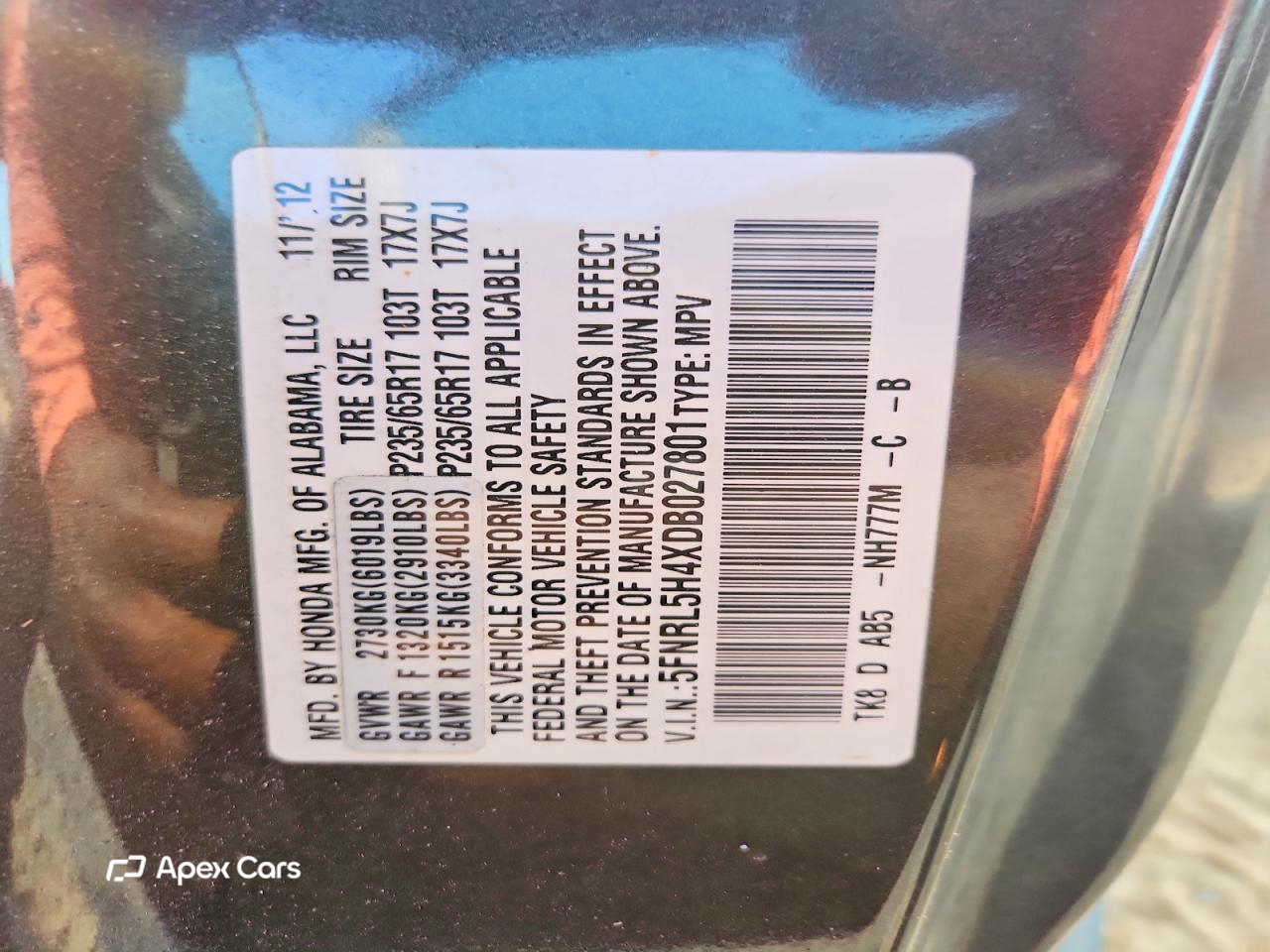 Honda Odyssey 2013