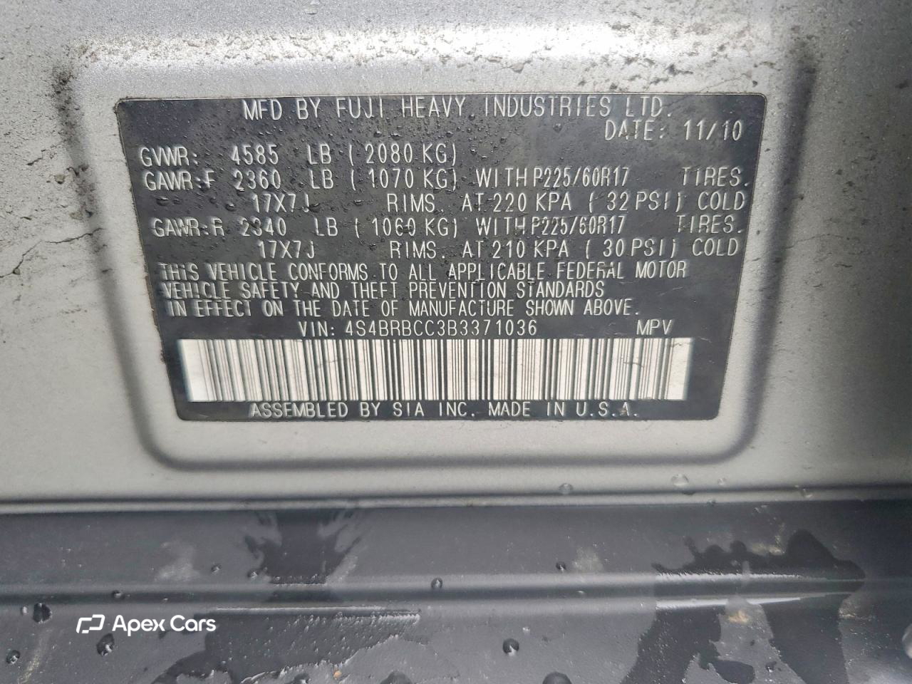 Subaru Outback 2011
